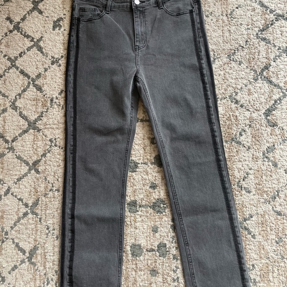 Women’s Size Large Current Air Denim Cutoff Contemporary Neutral Monochrome Slay - Picture 3 of 6